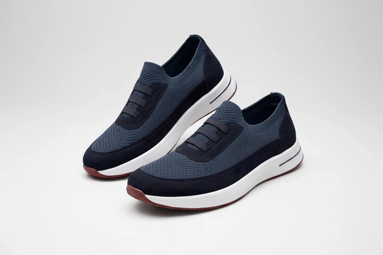 Premium Tünd Göy Nəfəsalan Kişi Krossovkası | Gündəlik Rahat və Şıq Ayaqqabı