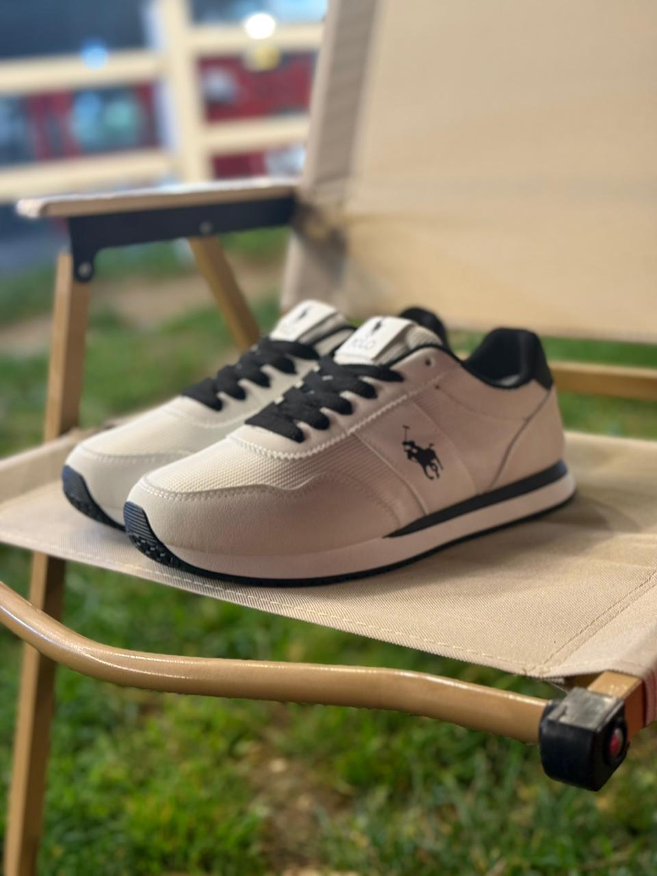 Bej Rəngli Sport Kişi Krasovkası - Zamşa Detallı