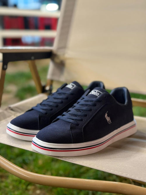 Klassik Tünd Göy Zamşa Kişi Krasovkası